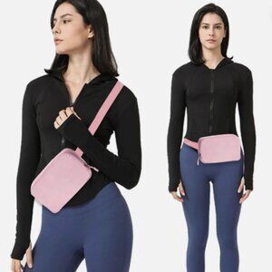 Everywhere Belt Bag Adjustable Strap for Women Fanny Pack Pink Waterproof Travel